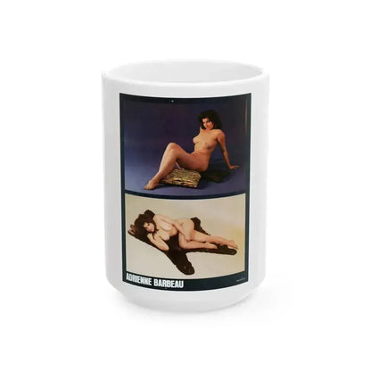 Adrienne Barbeau #82 - High Society Pictorial July '80 (Vintage Female Icon) White Coffee Mug 15oz - Go Mug Yourself