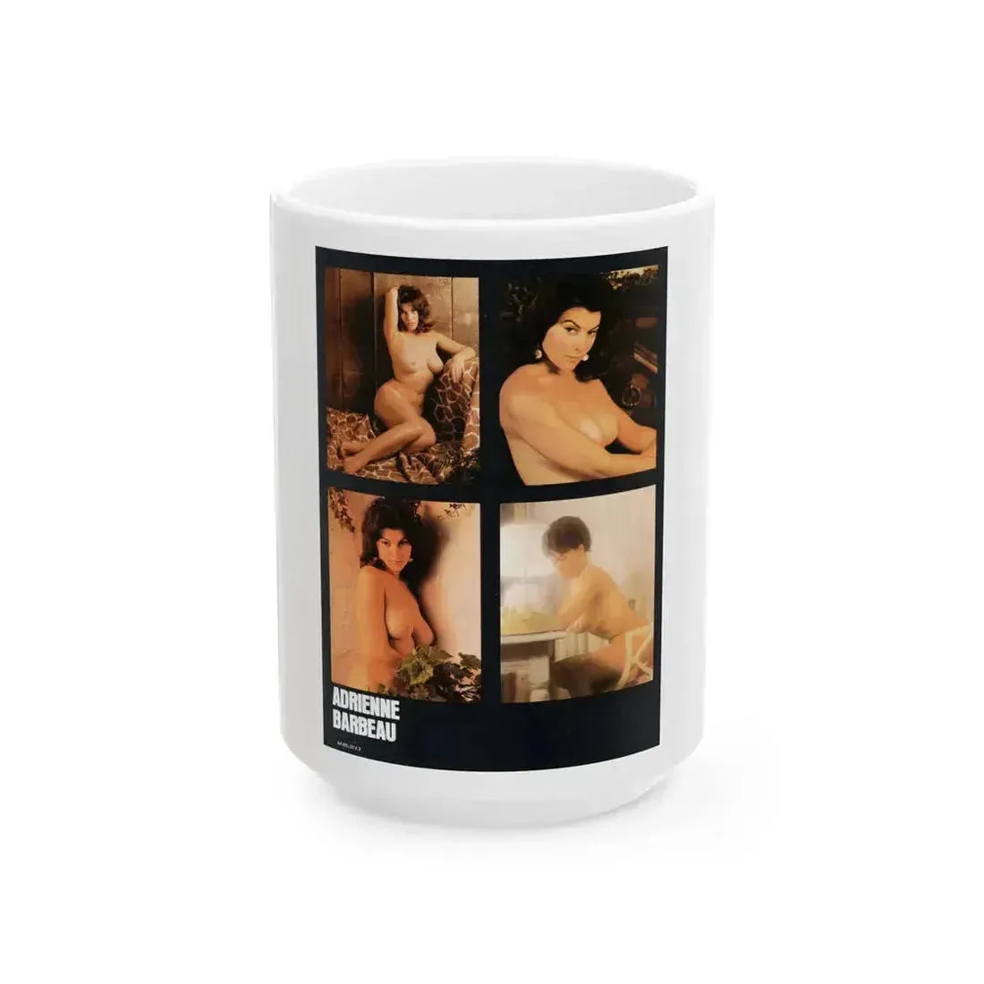 Adrienne Barbeau #83 - High Society Pictorial July '80 (Vintage Female Icon) White Coffee Mug 15oz - Go Mug Yourself