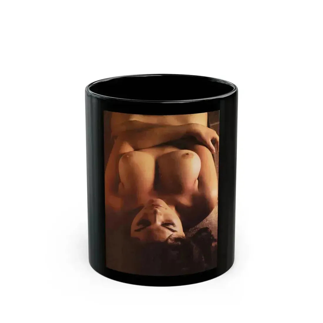 Adrienne Barbeau #84 - High Society Pictorial July '80 (Vintage Female Icon) Black Coffee Mug 11oz - Go Mug Yourself