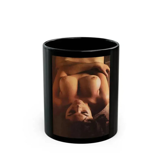 Adrienne Barbeau #84 - High Society Pictorial July '80 (Vintage Female Icon) Black Coffee Mug 11oz - Go Mug Yourself