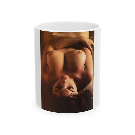 Adrienne Barbeau #84 - High Society Pictorial July '80 (Vintage Female Icon) White Coffee Mug 11oz - Go Mug Yourself