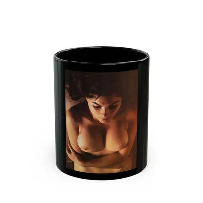 Adrienne Barbeau #85 - High Society Pictorial July '80 (Vintage Female Icon) Black Coffee Mug 11oz - Go Mug Yourself