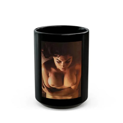 Adrienne Barbeau #85 - High Society Pictorial July '80 (Vintage Female Icon) Black Coffee Mug 15oz - Go Mug Yourself