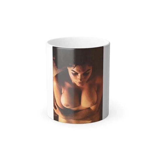 Adrienne Barbeau #85 - High Society Pictorial July '80 (Vintage Female Icon) Color Changing Coffee Mug 11oz - Go Mug Yourself
