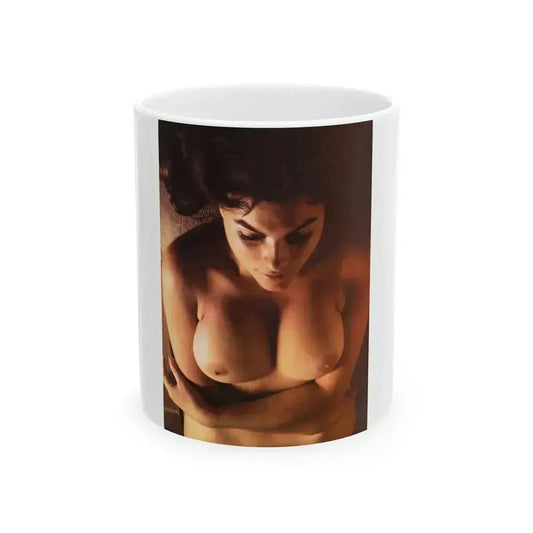 Adrienne Barbeau #85 - High Society Pictorial July '80 (Vintage Female Icon) White Coffee Mug 11oz - Go Mug Yourself