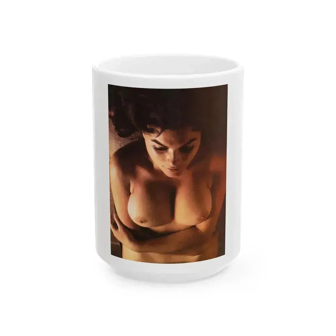 Adrienne Barbeau #85 - High Society Pictorial July '80 (Vintage Female Icon) White Coffee Mug 15oz - Go Mug Yourself