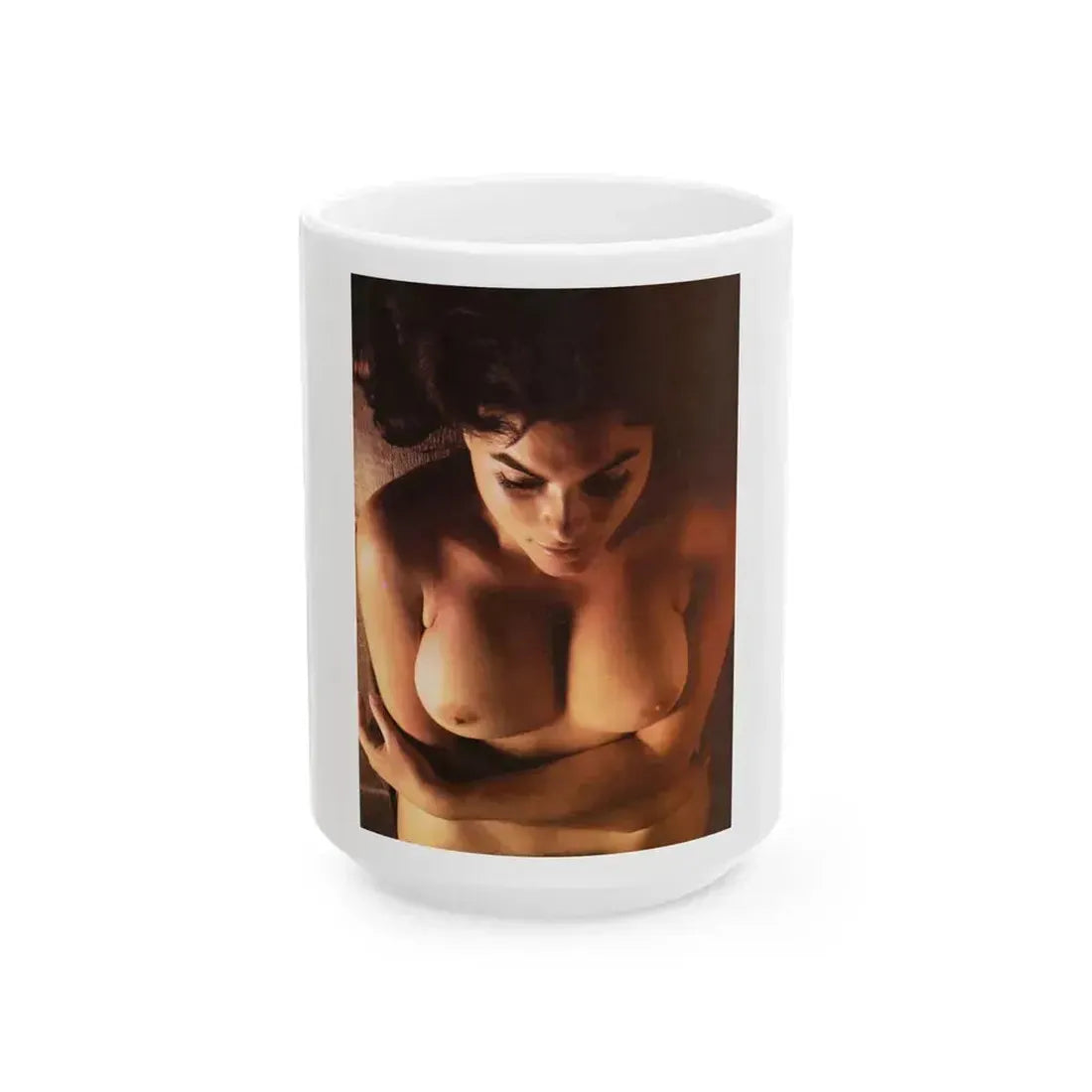 Adrienne Barbeau #85 - High Society Pictorial July '80 (Vintage Female Icon) White Coffee Mug 15oz - Go Mug Yourself