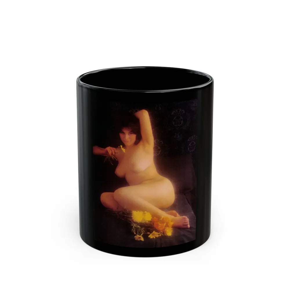 Adrienne Barbeau #86 (Vintage Female Icon) Black Coffee Mug-11oz-Go Mug Yourself