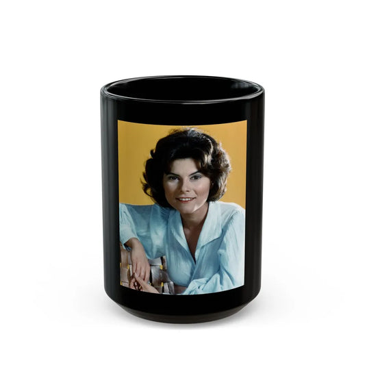 Adrienne Barbeau #88 (Vintage Female Icon) Black Coffee Mug-15oz-Go Mug Yourself