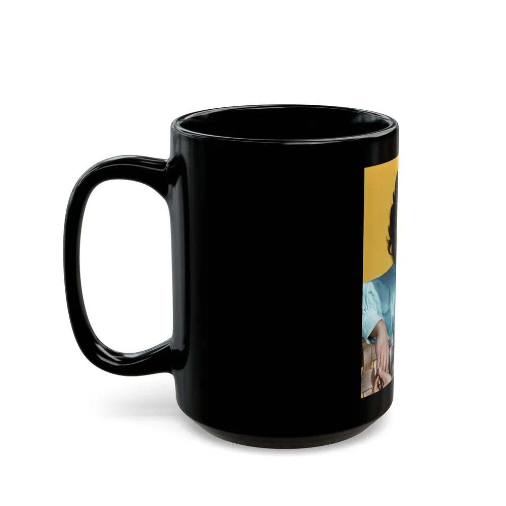 Adrienne Barbeau #88 (Vintage Female Icon) Black Coffee Mug-Go Mug Yourself