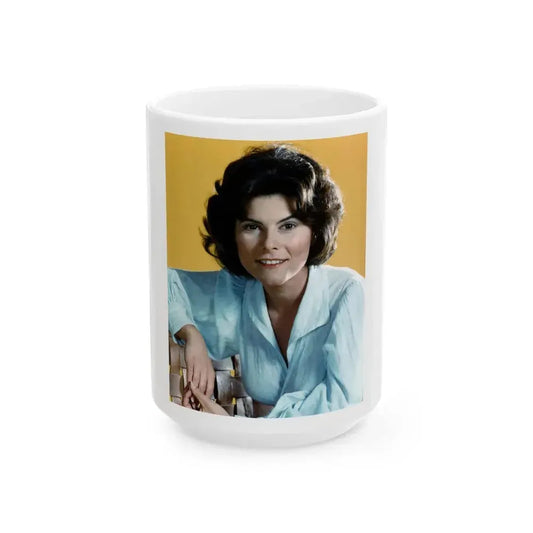 Adrienne Barbeau #88 (Vintage Female Icon) White Coffee Mug 15oz - Go Mug Yourself