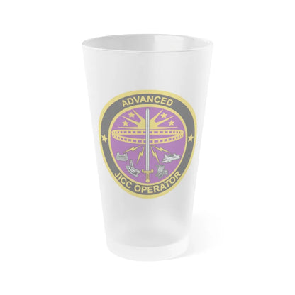 Advanced JICC Operator (U.S. Air Force) Frosted Pint Glass 16oz-Go Mug Yourself