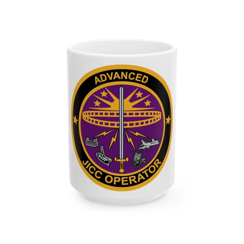 Advanced JICC Operator (U.S. Air Force) White Coffee Mug-15oz-Go Mug Yourself