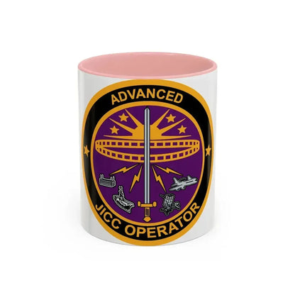 Advanced JICC Operator (U.S. Air Force) Accent Coffee Mug 11oz Pink - Go Mug Yourself