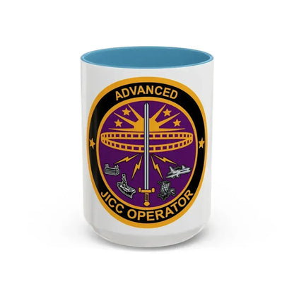 Advanced JICC Operator (U.S. Air Force) Accent Coffee Mug 15oz Light Blue - Go Mug Yourself