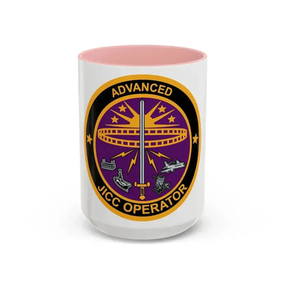 Advanced JICC Operator (U.S. Air Force) Accent Coffee Mug 15oz Pink - Go Mug Yourself
