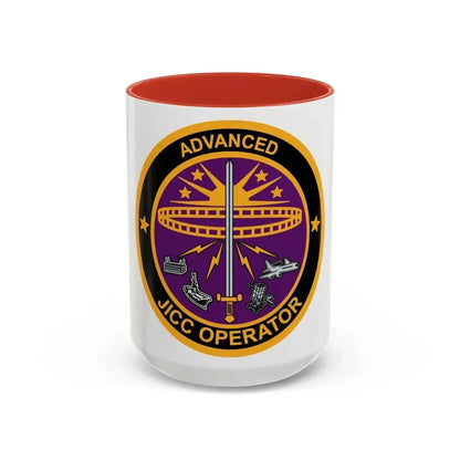 Advanced JICC Operator (U.S. Air Force) Accent Coffee Mug 15oz Red - Go Mug Yourself