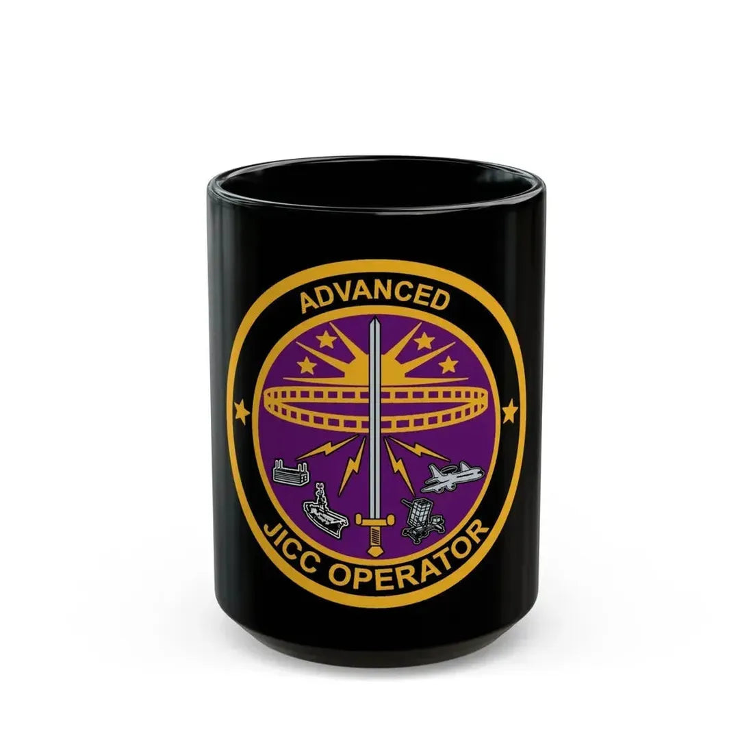 Advanced JICC Operator (U.S. Air Force) Black Coffee Mug 15oz - Go Mug Yourself