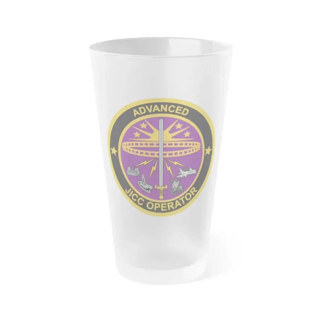 Advanced JICC Operator (U.S. Air Force) Frosted Pint Glass 16oz Default Title - Go Mug Yourself