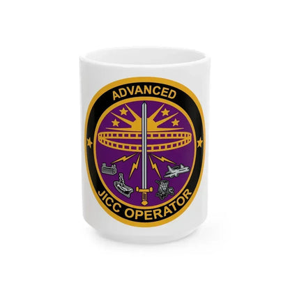 Advanced JICC Operator (U.S. Air Force) White Coffee Mug 15oz - Go Mug Yourself