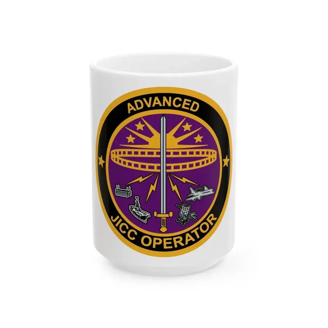 Advanced JICC Operator (U.S. Air Force) White Coffee Mug 15oz - Go Mug Yourself