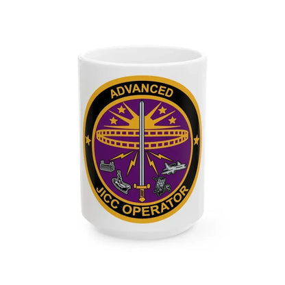 Advanced JICC Operator (U.S. Air Force) White Coffee Mug 15oz - Go Mug Yourself