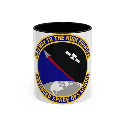 Advanced Space Operations School (U.S. Air Force) Accent Coffee Mug 11oz Black - Go Mug Yourself