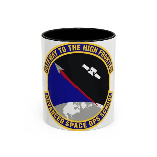 Advanced Space Operations School (U.S. Air Force) Accent Coffee Mug 11oz Black - Go Mug Yourself