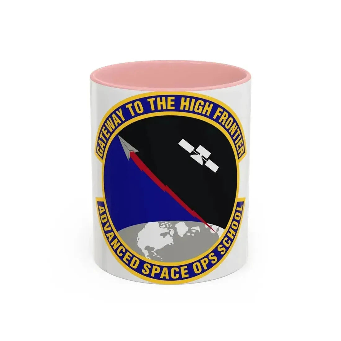 Advanced Space Operations School (U.S. Air Force) Accent Coffee Mug 11oz Pink - Go Mug Yourself