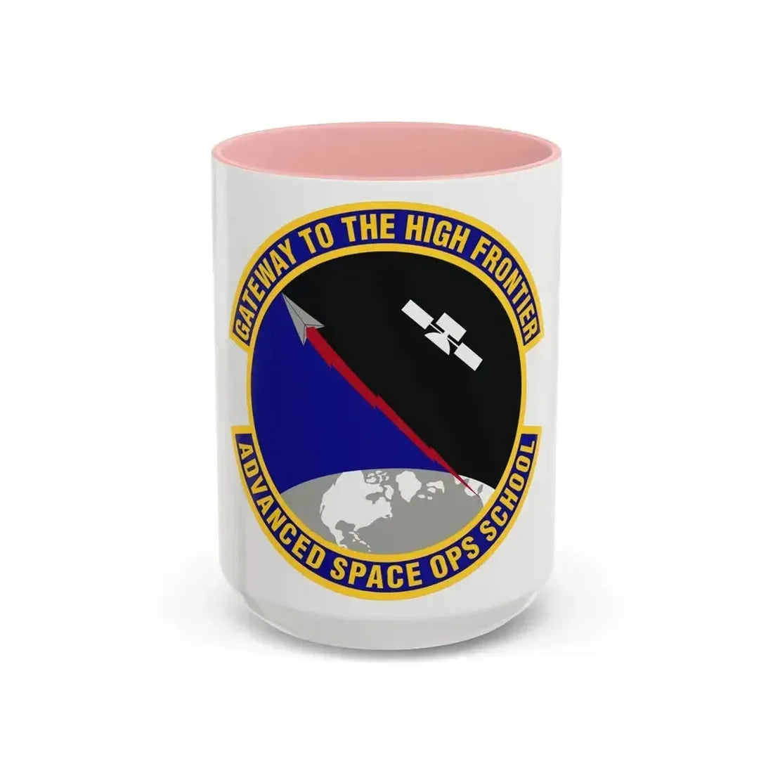 Advanced Space Operations School (U.S. Air Force) Accent Coffee Mug 15oz Pink - Go Mug Yourself