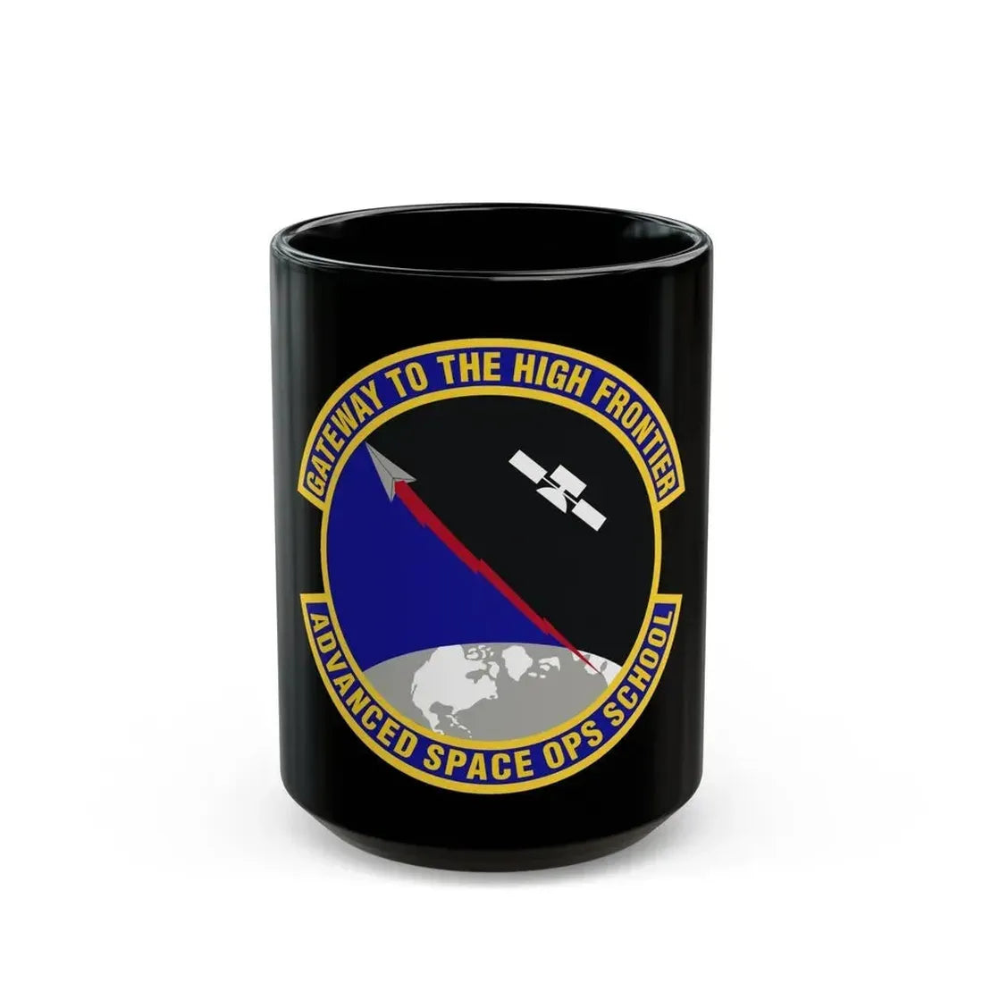 Advanced Space Operations School (U.S. Air Force) Black Coffee Mug 15oz - Go Mug Yourself