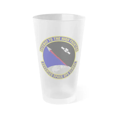 Advanced Space Operations School (U.S. Air Force) Frosted Pint Glass 16oz 16oz Frosted - Go Mug Yourself