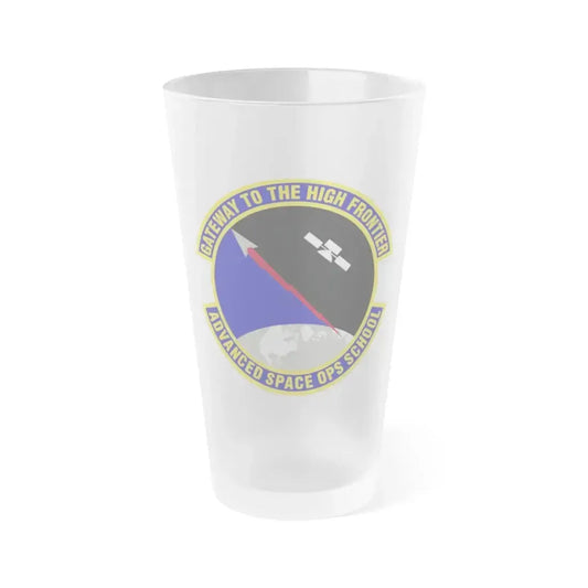 Advanced Space Operations School (U.S. Air Force) Frosted Pint Glass 16oz 16oz Frosted - Go Mug Yourself