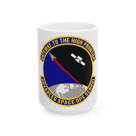Advanced Space Operations School (U.S. Air Force) White Coffee Mug 15oz - Go Mug Yourself