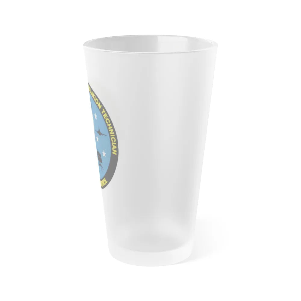 Advanced Weapons Simulation Tech Venom Ctrl (U.S. Air Force) Frosted Pint Glass 16oz-Go Mug Yourself