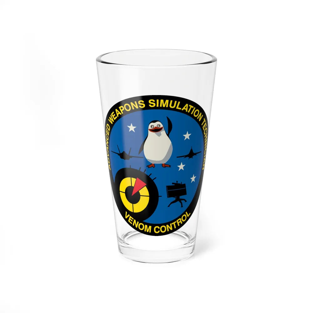 Advanced Weapons Simulation Tech Venom Ctrl (U.S. Air Force) Pint Glass 16oz-16oz-Go Mug Yourself