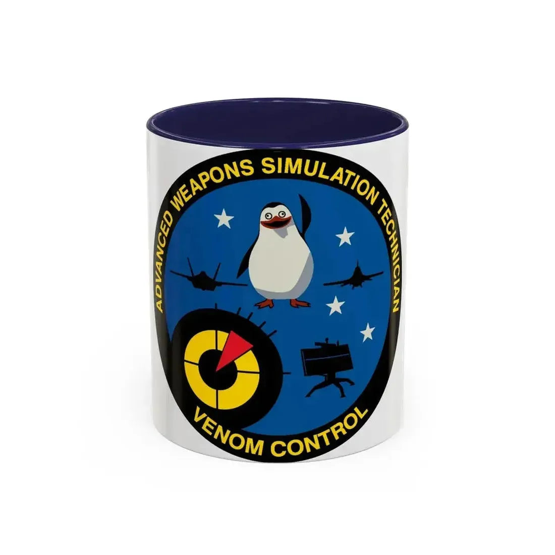 Advanced Weapons Simulation Tech Venom Ctrl (U.S. Air Force) Accent Coffee Mug 11oz Navy - Go Mug Yourself