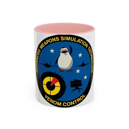 Advanced Weapons Simulation Tech Venom Ctrl (U.S. Air Force) Accent Coffee Mug 11oz Pink - Go Mug Yourself