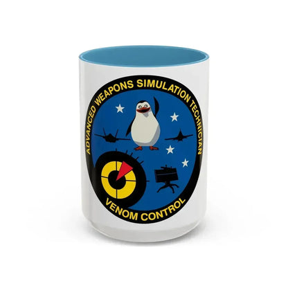 Advanced Weapons Simulation Tech Venom Ctrl (U.S. Air Force) Accent Coffee Mug 15oz Light Blue - Go Mug Yourself