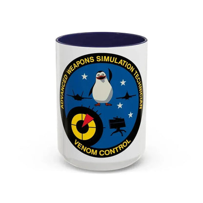 Advanced Weapons Simulation Tech Venom Ctrl (U.S. Air Force) Accent Coffee Mug 15oz Navy - Go Mug Yourself