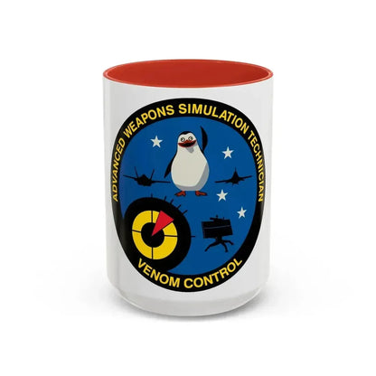 Advanced Weapons Simulation Tech Venom Ctrl (U.S. Air Force) Accent Coffee Mug 15oz Red - Go Mug Yourself