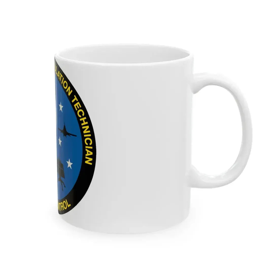 Advanced Weapons Simulation Tech Venom Ctrl (U.S. Air Force) White Coffee Mug - Go Mug Yourself