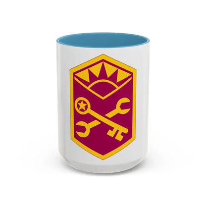 Advanced Weapons Support Command (U.S. Army) Accent Coffee Mug 15oz Light Blue - Go Mug Yourself