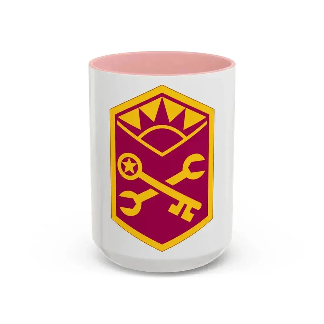 Advanced Weapons Support Command (U.S. Army) Accent Coffee Mug 15oz Pink - Go Mug Yourself