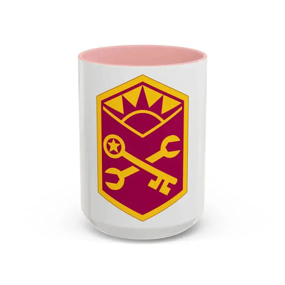 Advanced Weapons Support Command (U.S. Army) Accent Coffee Mug 15oz Pink - Go Mug Yourself