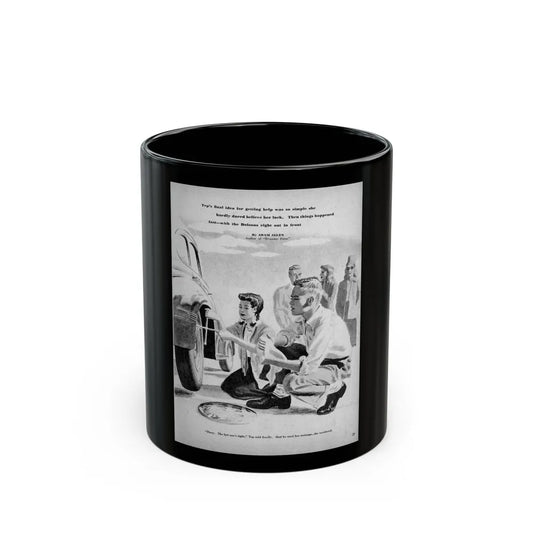 Adventure In Mexico, Calling All Girls, May 1947 - Black Coffee Mug-11oz-Go Mug Yourself