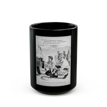 Adventure In Mexico, Calling All Girls, May 1947 - Black Coffee Mug-15oz-Go Mug Yourself