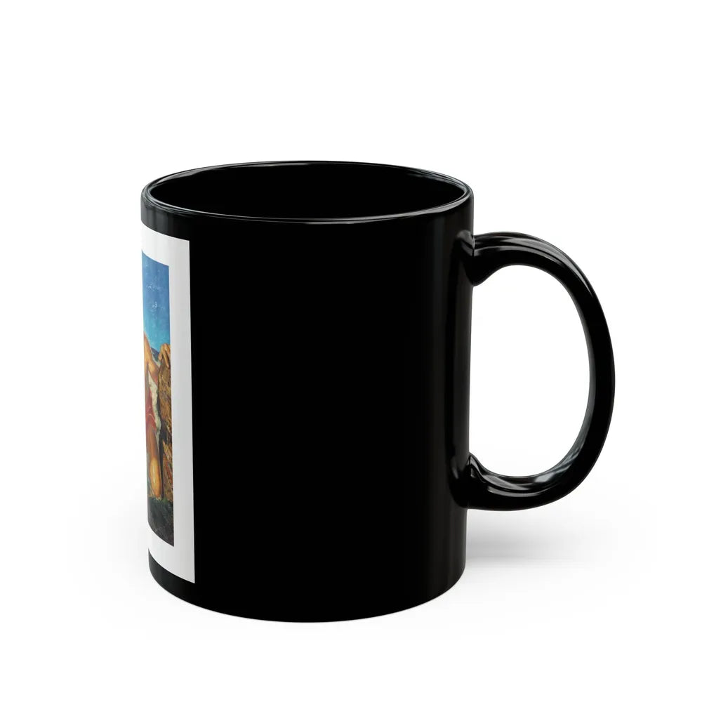 Adventure pulp magazine, cover art - Black Coffee Mug-Go Mug Yourself