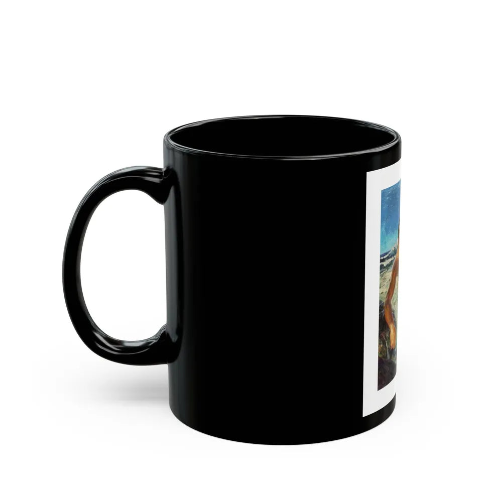 Adventure pulp magazine, cover art - Black Coffee Mug-Go Mug Yourself