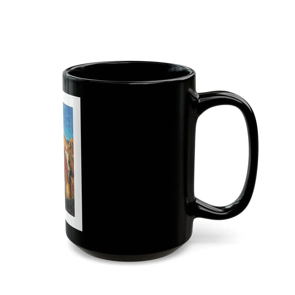 Adventure pulp magazine, cover art - Black Coffee Mug-Go Mug Yourself